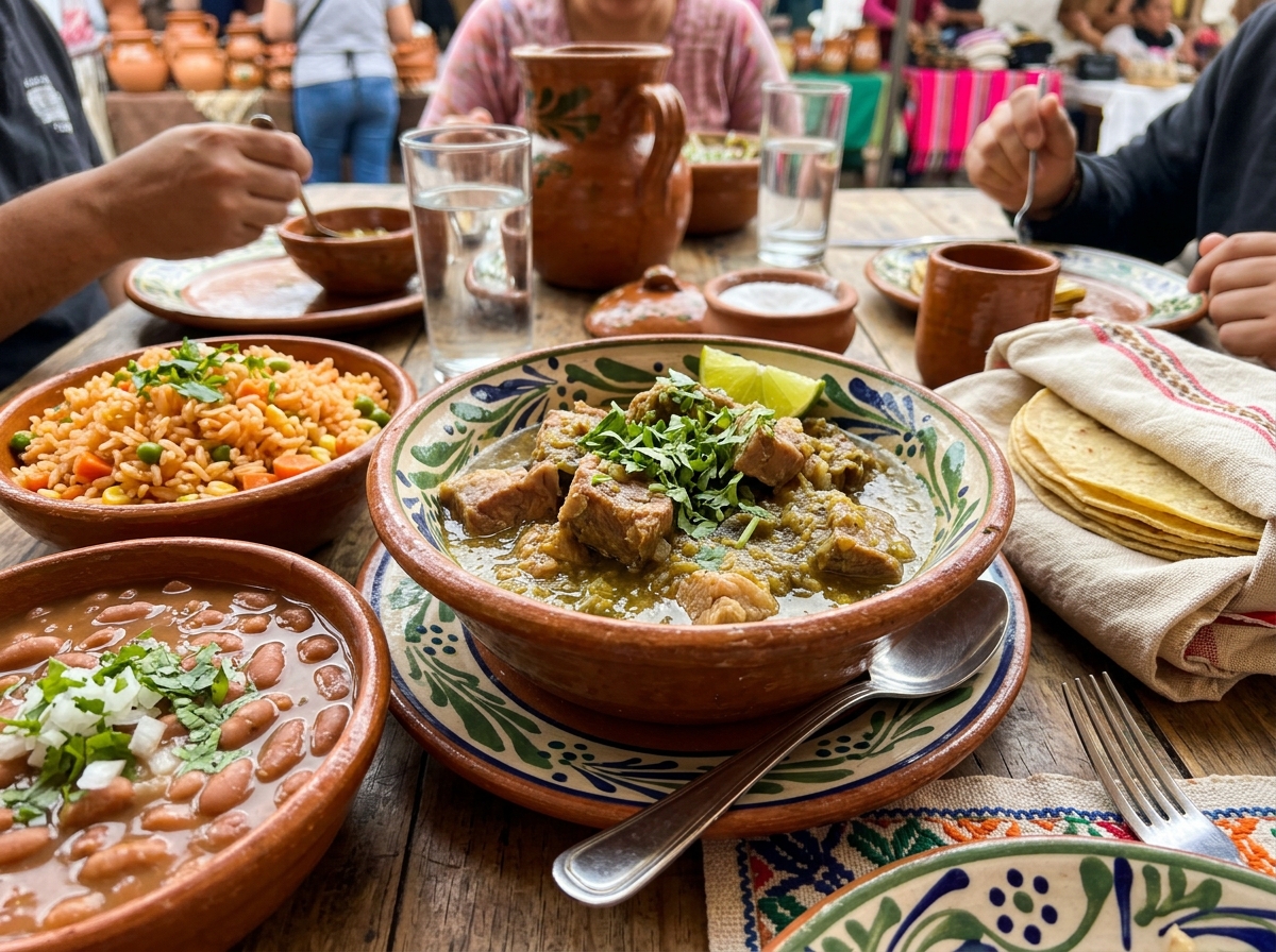 Tender Pork in Roasted Tomatillo Green Sauce