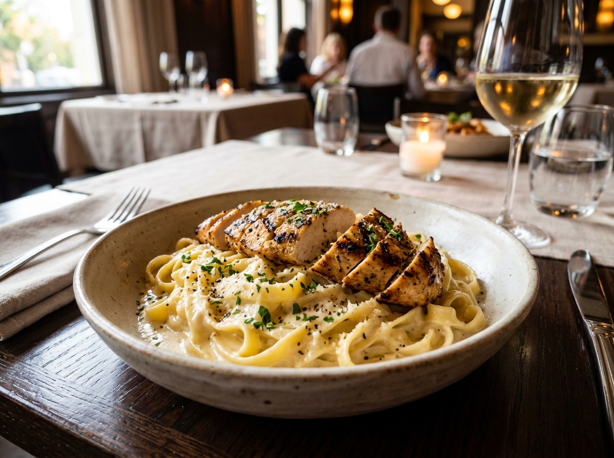 Grilled Chicken Fettuccine / Penne Alfredo
