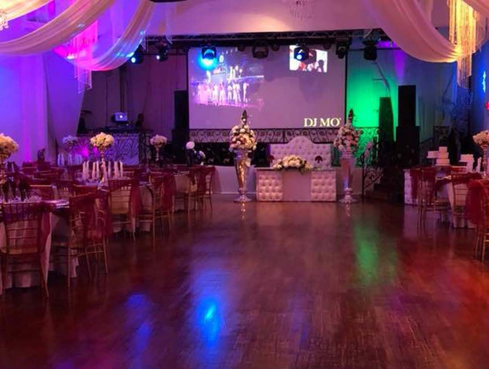 Wedding hall elegantly