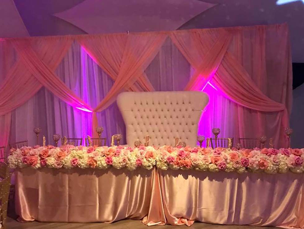 Wedding hall elegantly