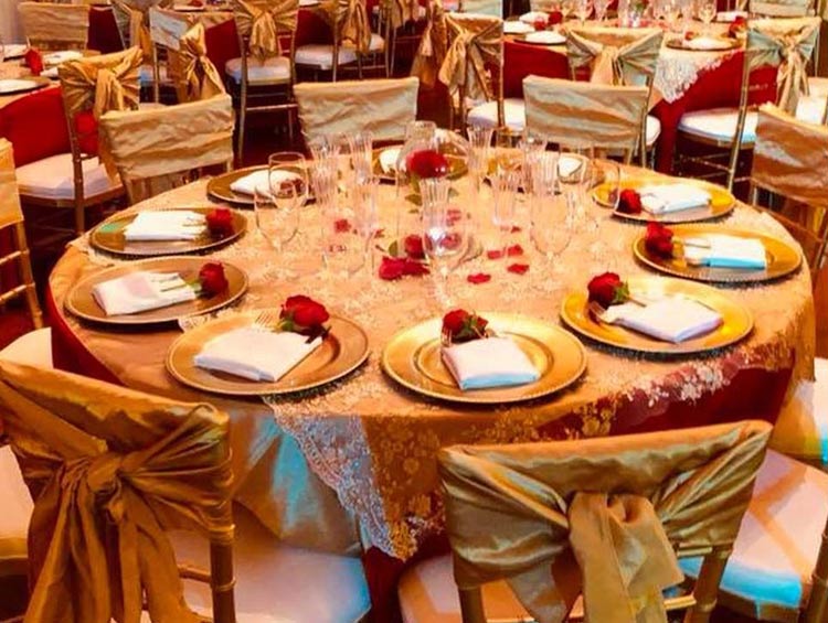Wedding hall elegantly