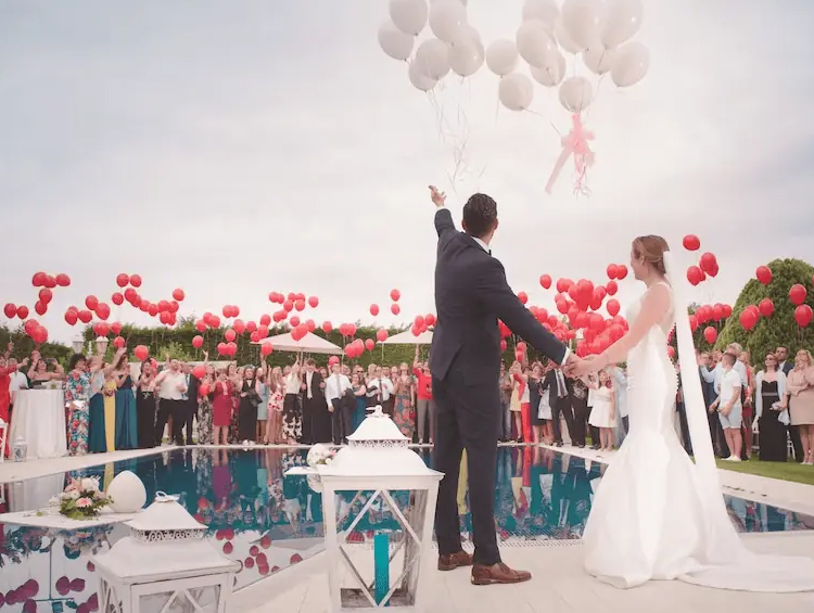 Wedding hall elegantly